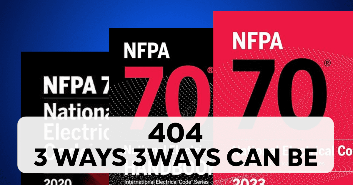 404: 3 Ways 3Ways Can Be
