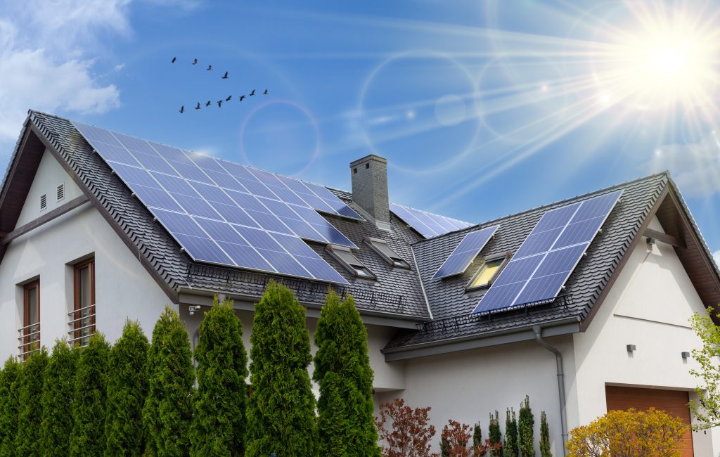 Solar panels on house - how does solar energy work